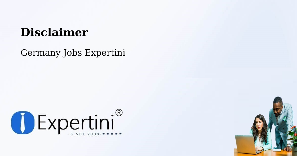 Disclaimer – Goslar - Germany Jobs Expertini